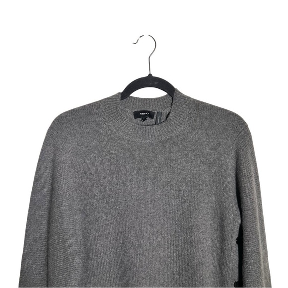 Theory Gray Button Detail Tunic Sweater Small - Picture 4 of 11